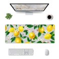 thumbnail image 1 of Pofeuu Lemon Seamless Pattern Oil Painting Effect Print Desk Mat for Keyboard and Mouse，Computer Desk Matt for Desktop，Large Mouse Pad for Desk，Desk Pads on Top of Desks 12x31.5in, 1 of 8