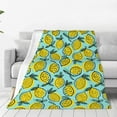 thumbnail image 1 of Pofeuu Lemon1 Print Ultra-Soft Micro Fleece Blanket,for Bed Or Sofa,All Season Throw Blankets Flannel Blanket-40"x30", 1 of 7