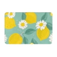 thumbnail image 1 of Pofeuu Lemons Chamomile Flowers And Leaves Print Flannel Doormats Rug16"x24"Rug Washable Doormats Indoor Outdoor Rugs for Layered Front Door Mats, Porch, Kitchen, Entryway, 1 of 7