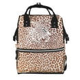 thumbnail image 1 of Pofeuu Leopard Brown Print Diaper Bag Backpack, Multifunction Travel Pack Maternity Baby Changing Bags, Large Capacity, Waterproof, 1 of 6