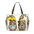 thumbnail image 1 of Pofeuu Leopard Gnomes Print Beach Bag,Waterproof Sandproof Beach Tote Bag, Large Capacity Foldable Beach Bags for Women, 1 of 7