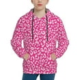 thumbnail image 1 of Pofeuu Leopard Print Kids Pullover Hoodies Warm Thick Hooded Sweatshirt with Packet for Boys Girls-Large, 1 of 6