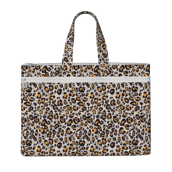 Pofeuu Leopard Print Laptop Bag Carrying - Computer Bag Laptop Case Shoulder Slim Work Travel
