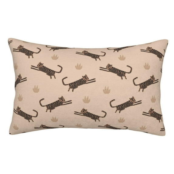 Pofeuu Leopard Print Print Polyester Microfiber Plush Pillowcases, Super Soft and Cozy Pillow Case Covers with Envelop Closure(Pillow core not included)-14"x20"