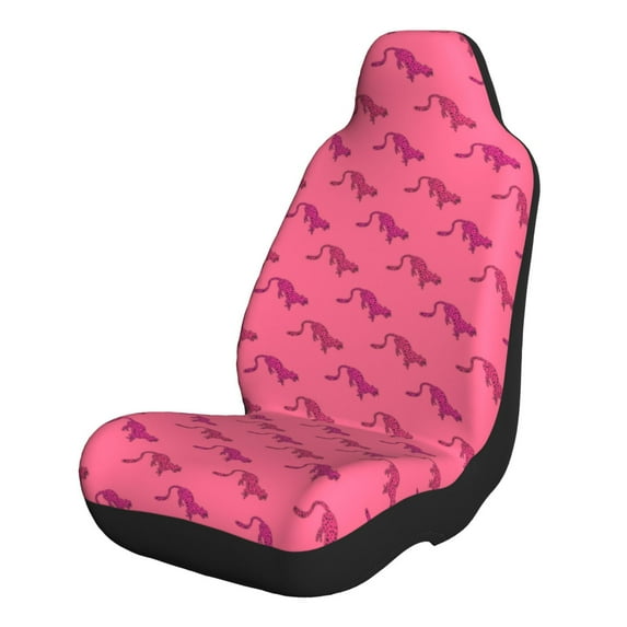 Pofeuu Leopard Print Print Automotive Car Seat Covers Flat Cloth Full Set Seat Covers,Car Seat Covers front seats for Cars Trucks and SUVs-1