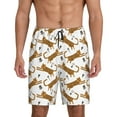 thumbnail image 1 of Pofeuu Leopard Print Print Men's Soft Woven Elastic Waistband Sleep Pajama Short-Medium, 1 of 6
