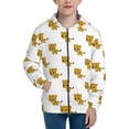 thumbnail image 1 of Pofeuu Leopard Print Print Teenage Zipper Hoodie Sweatshirts Hooded Casual Jackets With Pocket For Boys Girls-Medium, 1 of 6