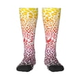 thumbnail image 1 of Pofeuu Leopard Skins And Heads Print Stockings, Adult Running Hiking Socks for Youth and Adult, 1 of 6