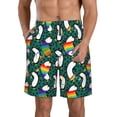 thumbnail image 1 of Pofeuu Lgbt Penguin Prin Men's Swim Trunks Quick Dry Bathing Suit Swimming Board Shorts Mesh Lining Beach Swimwear-XX-Large, 1 of 6