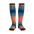 thumbnail image 1 of Pofeuu Lighthouse and Whale Print Compression Socks for Women & Men Circulation - Best Support for Nurses,Running,Athletic,Sports, 1 of 7