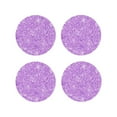 thumbnail image 1 of Pofeuu Lilac Glittering Print Coasters for Drinks, 4Pack PU Leather Coasters, Bar Drink Coasters for Tabletop Protection, Furniture from Damage-Round Shape, 1 of 6