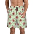 thumbnail image 1 of Pofeuu Lilies Flowers Prin Men's Swim Trunks Quick Dry Bathing Suit Swimming Board Shorts Mesh Lining Beach Swimwear-3X-Large, 1 of 6