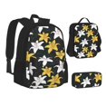 thumbnail image 1 of Pofeuu Lilies Flowers Print Backpack Travel Backpacks With Lunch Bag Pencil Bag Set 3 pcs Set Cartoon Backpack, 1 of 7