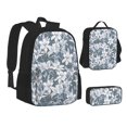 thumbnail image 1 of Pofeuu Lilies Flowers Print Backpack Travel Backpacks With Lunch Bag Pencil Bag Set 3 pcs Set Cartoon Backpack, 1 of 7