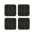 thumbnail image 1 of Pofeuu Lilies Flowers Print Coasters for Drinks, 4Pack PU Leather Coasters, Bar Drink Coasters for Tabletop Protection, Furniture from Damage-Square, 1 of 6