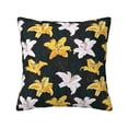 thumbnail image 1 of Pofeuu Lilies Flowers Print Double-sided plush pillowcase Square Throw Pillow Covers Pillows Cover for Living Room Bedroom Sofa Couch Cushion Cover（No pillow core）-16"x16", 1 of 7