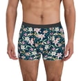 thumbnail image 1 of Pofeuu Lilies Flowers Print Men’s Boxer Briefs, Moisture-Wicking Underwear, Regular,Trunk-X-Large, 1 of 5