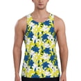 thumbnail image 1 of Pofeuu Lilies Flowers Print Men's Workout Tank Tops Sleeveless Muscle Gym Shirt Quick Dry-Large, 1 of 7