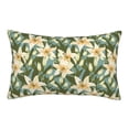 thumbnail image 1 of Pofeuu Lilies Flowers Print Polyester Microfiber Plush Pillowcases, Super Soft and Cozy Pillow Case Covers with Envelop Closure（Pillow core not included）-14"x20", 1 of 6