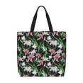 thumbnail image 1 of Pofeuu Lilies Flowers Print Tote Bag for Women,Hobo HandBags with Zipper,Large Capacity Casual Shoulder Handbags with Inner Pockets, 1 of 7