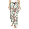 thumbnail image 1 of Pofeuu Lilies Flowers Print Women's Fashion Pajama Pants with Pockets Comfy Drawstring Sleep Lounge Bottoms-Small, 1 of 6