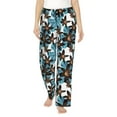 thumbnail image 1 of Pofeuu Lilies Flowers Print Women's Fashion Pajama Pants with Pockets Comfy Drawstring Sleep Lounge Bottoms-XX-Large, 1 of 6