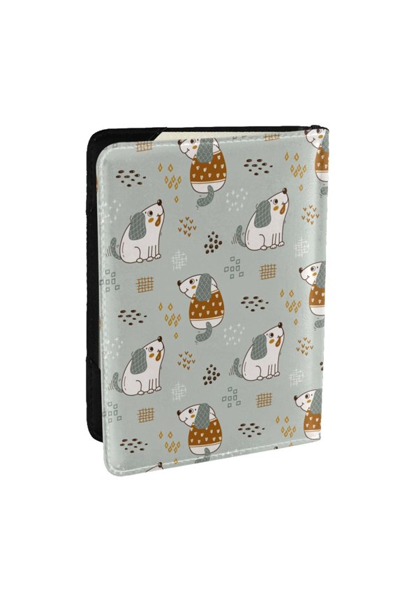 Little Puppies Print Travel Document Organizer Passport Holder Men Women for Family (6.5 in x 4.5 in),Wallet Holder Credit Card Clutch Bag Case