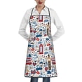 thumbnail image 1 of Pofeuu London Symbols1 Print Aprons with Pockets, Cute Aprons for Kitchen, Cooking, Server, Barber, Chef Apron, 1 of 7