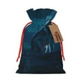 thumbnail image 1 of Pofeuu Lonely Night Wolf Print Burlap Bags with Drawstrings Drawstring Gift Bags Pouch Bag for Thankgiving Birthday Party Gift Wrapping Treats and Party Favors-Medium, 1 of 9