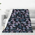 thumbnail image 1 of Pofeuu Love Butterflies Print Ultra-Soft Micro Fleece Blanket,for Bed Or Sofa,All Season Throw Blankets Flannel Blanket-40"x30", 1 of 7
