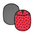 thumbnail image 1 of Pofeuu Love Heart Print Silicone Pot Mat Mitten With Hanging Loop Heat Resistant Oven Mitts Non-Slip Bbq Baking Smoking Potholders, 1 of 7