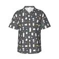 thumbnail image 1 of Pofeuu Lovely Penguin Print Hawaiian Shirt for Men Sleeves Casual Button Down Summer Beach Dress Shirts T-Shirts,Medium, 1 of 7