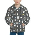 thumbnail image 1 of Pofeuu Lovely Penguin Print Kids Pullover Hoodies Warm Thick Hooded Sweatshirt with Packet for Boys Girls-X-Large, 1 of 6