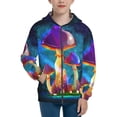 thumbnail image 1 of Pofeuu Magic Mushrooms ,Fireflies Print Teenage Zipper Hoodie Sweatshirts Hooded Casual Jackets With Pocket For Boys Girls-Small, 1 of 6