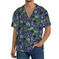 thumbnail image 1 of Pofeuu Magic Toads in Hats Print Mens Casual Short Sleeve Shirts Beach Summer Spread Collar Pocket Tops Men's Casual Short-sleeved Shirt-3X-Large, 1 of 5