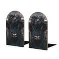 thumbnail image 1 of Pofeuu Majestic Black Yak Print Large Bookend Hold Heavy Books- Wood Bookends for Heavy Books Heavy Duty Book Ends Wood Bookends for Office Desk Non-Skid, 1 of 7