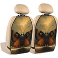 thumbnail image 1 of Pofeuu Majestic Butterfly Sunset Print 2 Pack PU Leather Kick Mat Back Seat Protector, Universal Car Seat Back Organizer, Waterproof Backseat Protector For Most Car, 1 of 8