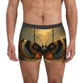 thumbnail image 1 of Pofeuu Majestic Butterfly Sunset Print Men’s Boxer Briefs, Moisture-Wicking Underwear, Regular,Trunk-Small, 1 of 5