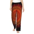 thumbnail image 1 of Pofeuu Mandala Print Women's Fashion Pajama Pants with Pockets Comfy Drawstring Sleep Lounge Bottoms-Small, 1 of 6