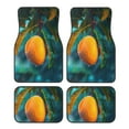 thumbnail image 1 of Pofeuu Mango In The Rain Print Car Foot Mat Set of 4 Pieces - All-Weather Full Set Floor Mats for Cars Trucks SUVs, 1 of 7