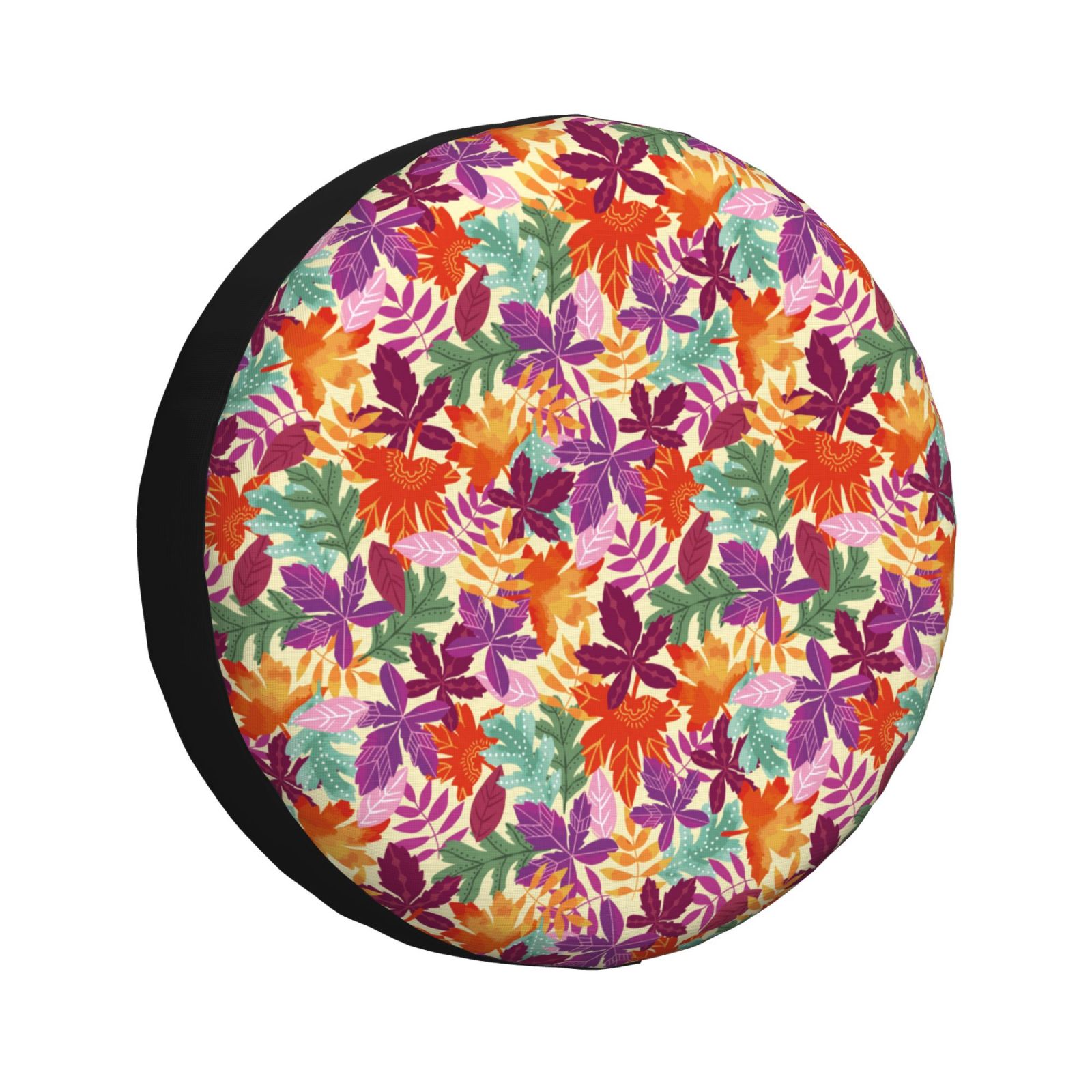 Pofeuu Maple Leaves Print Spare Tire Wheel Cover for Car Truck SUV ...