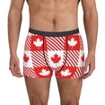 thumbnail image 1 of Pofeuu Maple Leaves1 Print Men’s Boxer Briefs, Moisture-Wicking Underwear, Regular,Trunk-Large, 1 of 5