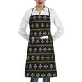 thumbnail image 1 of Pofeuu Mardi Gras Fleur de Lis Print Aprons with Pockets, Cute Aprons for Kitchen, Cooking, Server, Barber, Chef Apron, 1 of 7