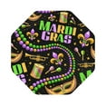 thumbnail image 1 of Pofeuu Mardi Gras3 Print Leather Coasters Set of 6, Round Cups Mugs Mat Pad for Home Kitchen Heat Resistant Drink Coasters,Octagon, 1 of 7