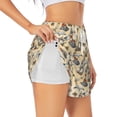 thumbnail image 1 of Pofeuu Marine Birds And Coastal Lighthouse Print Women's Athletic Shorts Running Workout Shorts Tummy Control Quick Dry Gym Shorts with Pockets Double layer sports shorts-XX-Large, 1 of 7
