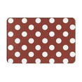 thumbnail image 1 of Pofeuu Maroon And White Polka Dot Print Flannel Doormats Rug16"x24"Rug Washable Doormats Indoor Outdoor Rugs for Layered Front Door Mats, Porch, Kitchen, Entryway, 1 of 7