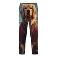 thumbnail image 1 of Pofeuu Meditating Golden Retriever Print Teenagers' Pajama Pants, Soft Lounge Pajama Pants with big pockets for Men Plaid Pj Bottoms-XS(5-6), 1 of 6