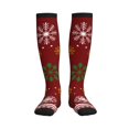 thumbnail image 1 of Pofeuu Merry Christmas Print Compression Socks for Women & Men Circulation - Best Support for Nurses,Running,Athletic,Sports, 1 of 7