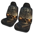 thumbnail image 1 of Pofeuu Metal Evil Skull Print Automotive Car Seat Covers Flat Cloth Full Set Seat Covers,Car Seat Covers front seats for Cars Trucks and SUVs(Two packs), 1 of 7