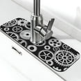thumbnail image 1 of Pofeuu Metallic Gears Print Splash Guard for Sink Faucet Sink Gadgets-Splash Guard Behind Faucet Drip Catcher for Kitchen, Bathroom,Sink Mat, 1 of 7